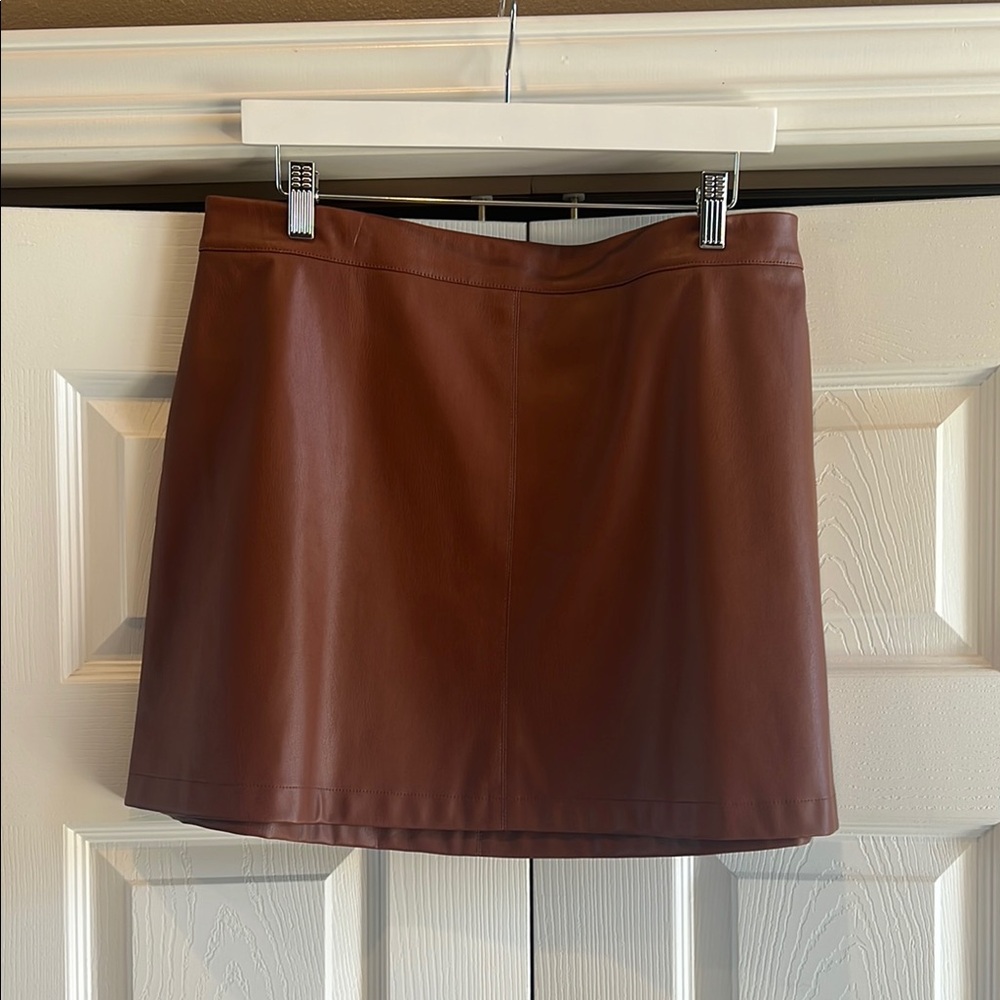 BB Dakota Brown A-Line Mini Skirt for Casual Wear